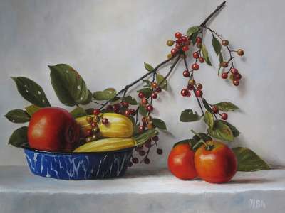Chokecherries and Vegetables